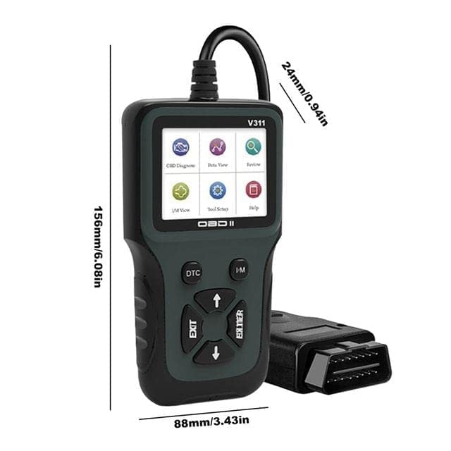 OBD V311 Scanner with 11 Connector All Bs6 Bike OBD Cable