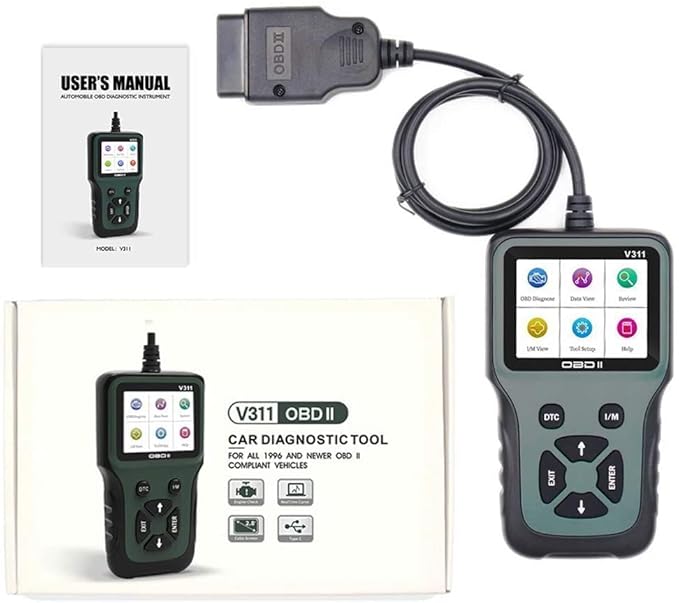 OBD V311 Scanner with 11 Connector All Bs6 Bike OBD Cable